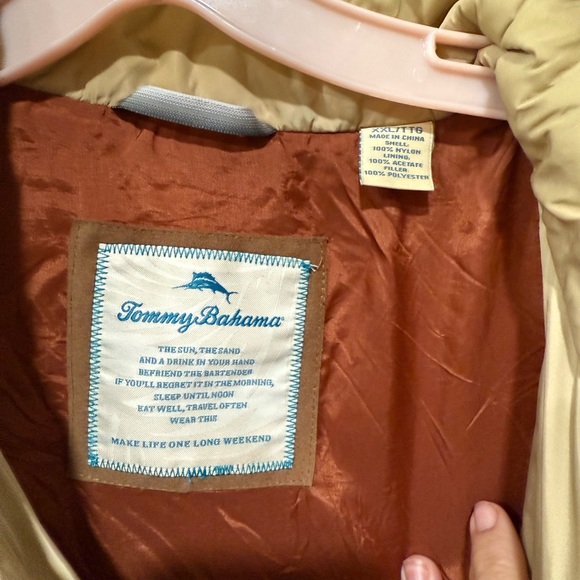 Vintage Tommy Bahama Quilted Beige  Hunting Vest XXL, lined - Picture 2 of 12